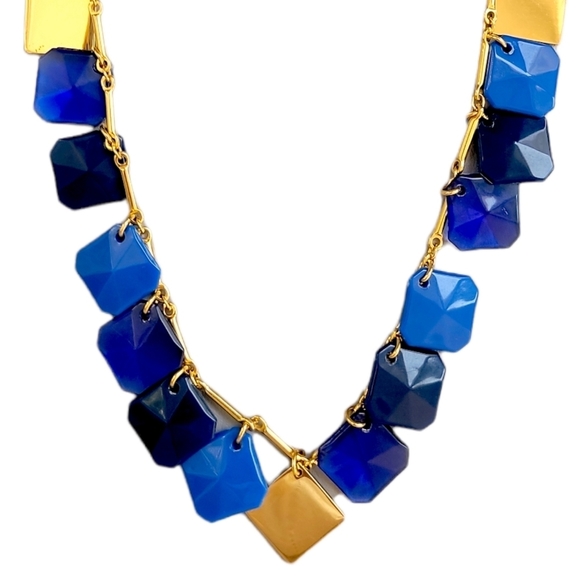 kate spade Jewelry - 𝅺KATE Spade Blues and Gold Necklace